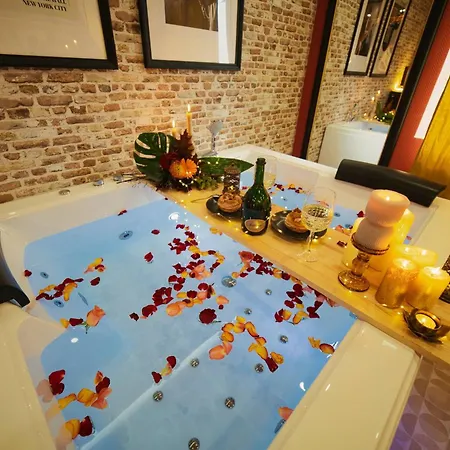 Jazzy Jacuzzi Privee Parking Free Centre A 5minutes Stationnement Privee Possible Sur Demande 뮐루즈